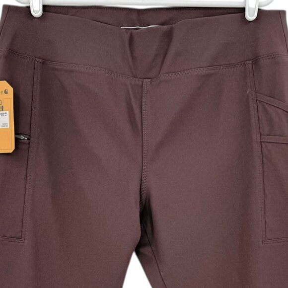 Carhartt Women's Force Fitted Lightweight Burgundy Utility Legging Size XL 16-18 - Picture 3 of 11